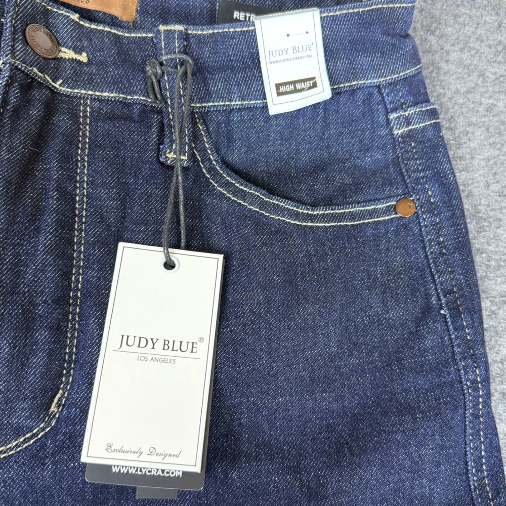 Judy Blue Retro Wide Leg Size 9/29 Jeans Dark Rinse Indigo JB88849 NEW - Picture 3 of 11